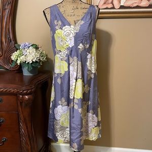 Boden Limited Edition 100% Silk Lavender Dress 12